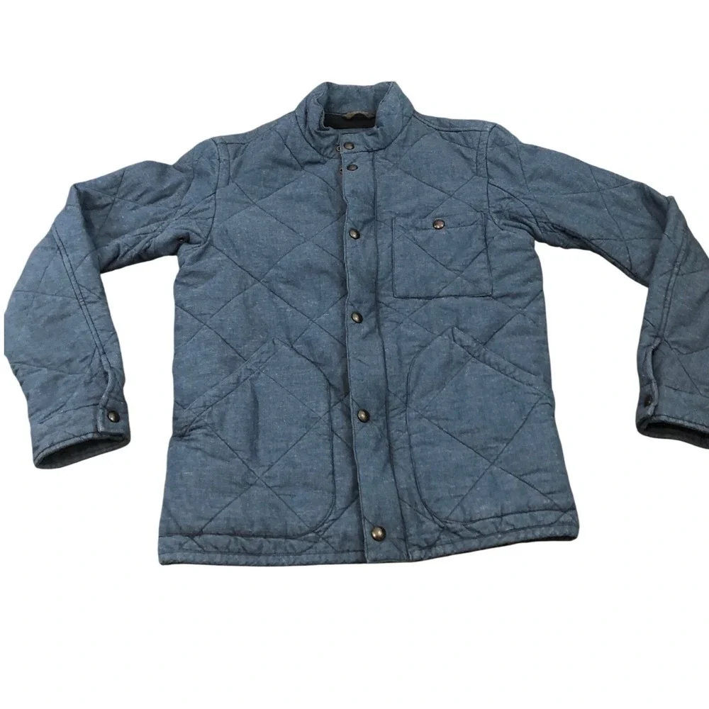 J.Crew Sussex Quilted Jacket Mens XS Blue B0596 Thermore Insulated Utility